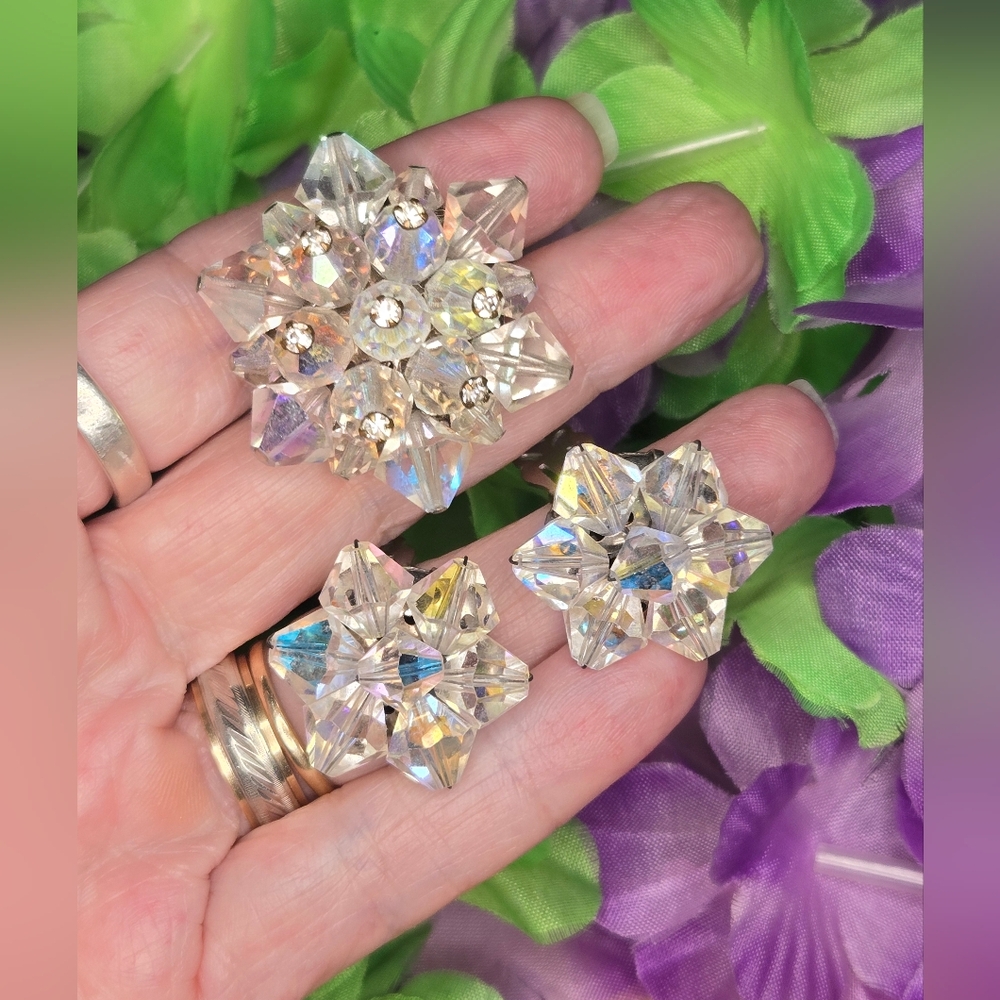 Vintage Ab Crystal Demi